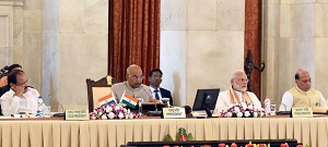 The Governor of Arunachal Pradesh Brig. (Dr.) B.D. Mshra (Retd.) attend the 49th Conference of the Governors and Lt. Governors at Rashtrapati Bhavan, New Delhi on 4th June 2018.  